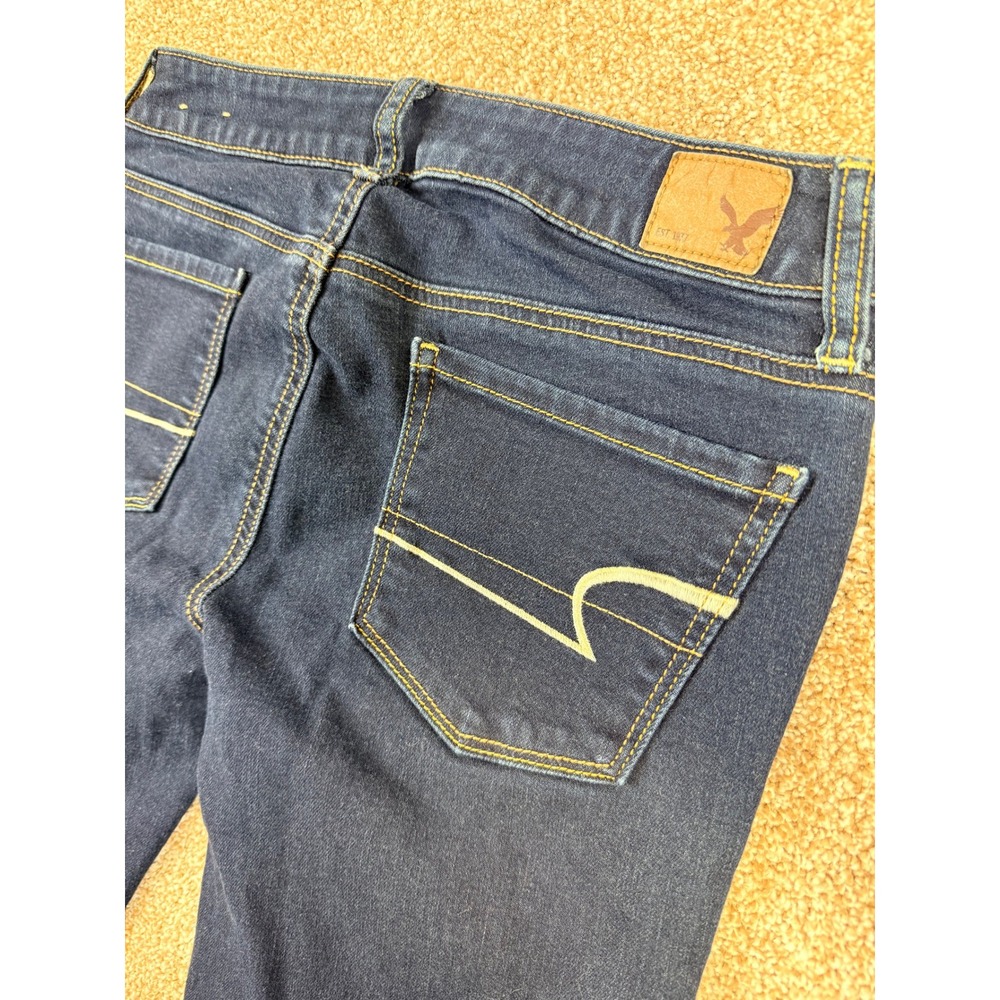 American Eagle Outfitters Skinny Jeans Womens 2 Regular Dark Wash Indigo Stretch